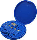 ZALUJMUS Multifunctional Data Cable Storage Box Adaptor for USB-C and Micro-USB Devices Universal Data Transfer Cable