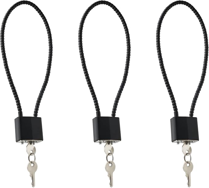 Cable Gun Locks with Keys Hunting Sports- Keyed Alike 15" Cable Gun Safe Lock CA DOJ Approved for Pistols, Handguns, Rifles, and Shotguns, Home, Storage Firearm Locking and Safety