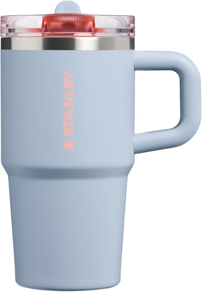 STANLEY Quencher ProTour Flip Straw Tumbler with Leakproof Lid 20 oz | Built-in Straw and Handle | Cup Holder Compatible for Travel | insulated Stainless Steel Cup | BPA-Free | Blue Dream