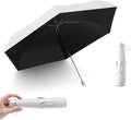 Travel Folding Extra-Large Carbon Umbrella,Ultra-Lightweight/Thin,Compact,Portable,110cm Large Canopy,3cm Wide Umbrella Strap,Teflon Coating,Anti UV,UPF50+,Sun/Rain,6Ribs,Men/Women/Kids,Backpack/Car