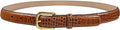 Genuine Full-Grain Cowhide Leather Dress Belt Solid Brass Gold Buckle 1-3/8'' or 1" Wide