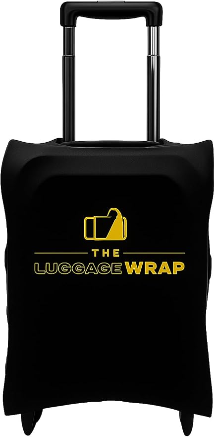 Small Classic Black Water-Resistant Luggage Covers for Suitcase TSA Approved for 19"-21" - Durable Patented Design Suitcase Covers for Luggage, Fundas para Maletas, Travel Accessories
