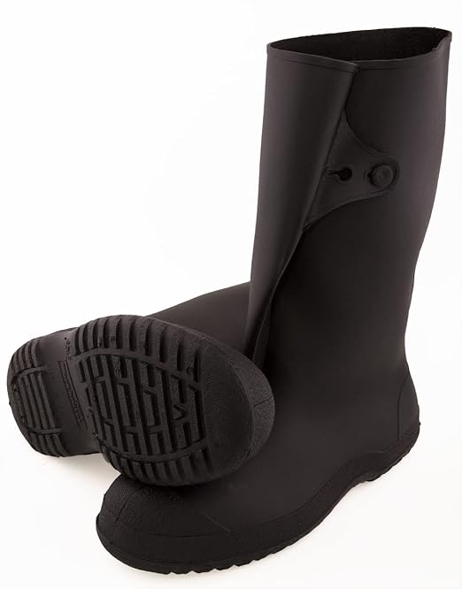 TINGLEY Overboot,Men's,8 to 9-1/2,PR, Black,Medium