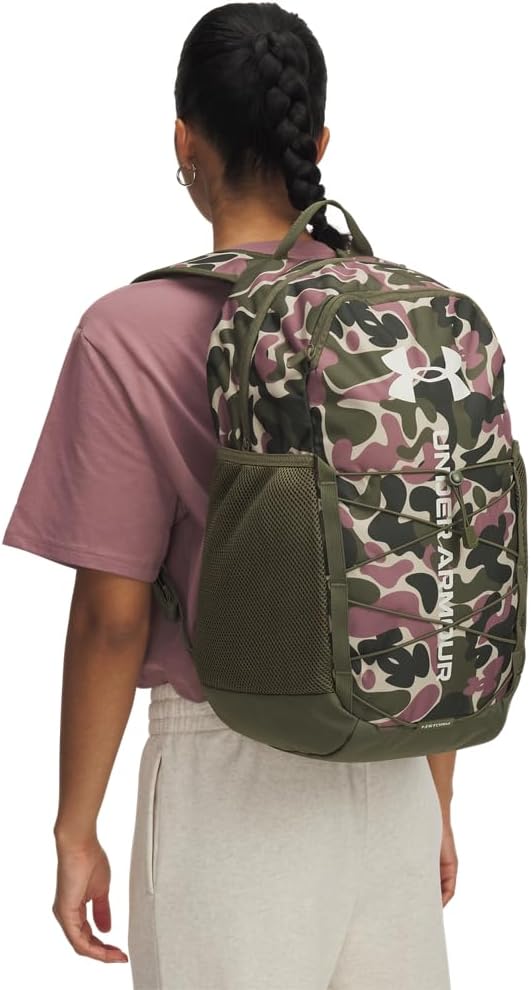 Under Armour Unisex Hustle Sport 6.0 Backpack, (390) Marine OD Green/Marine OD Green/Summit White, One Size Fits Most