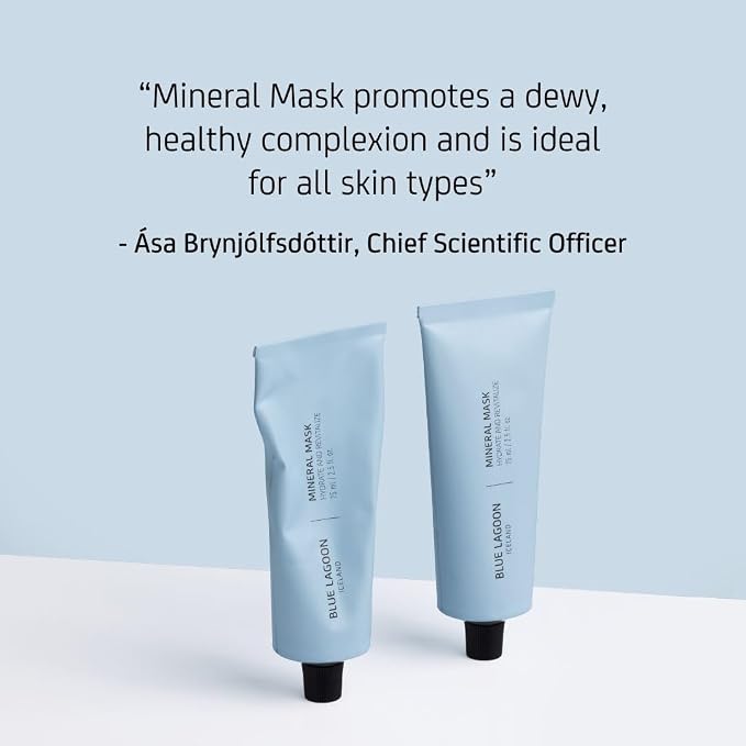 Blue Lagoon Skin Science - Hydrating Overnight Mineral Face Mask - Hydrating Face Mask - Overnight Mask - Moisturizing Face Mask - Overnight Mask - Bioactive Icelandic Skincare (2.5 fl oz | 75 ml)