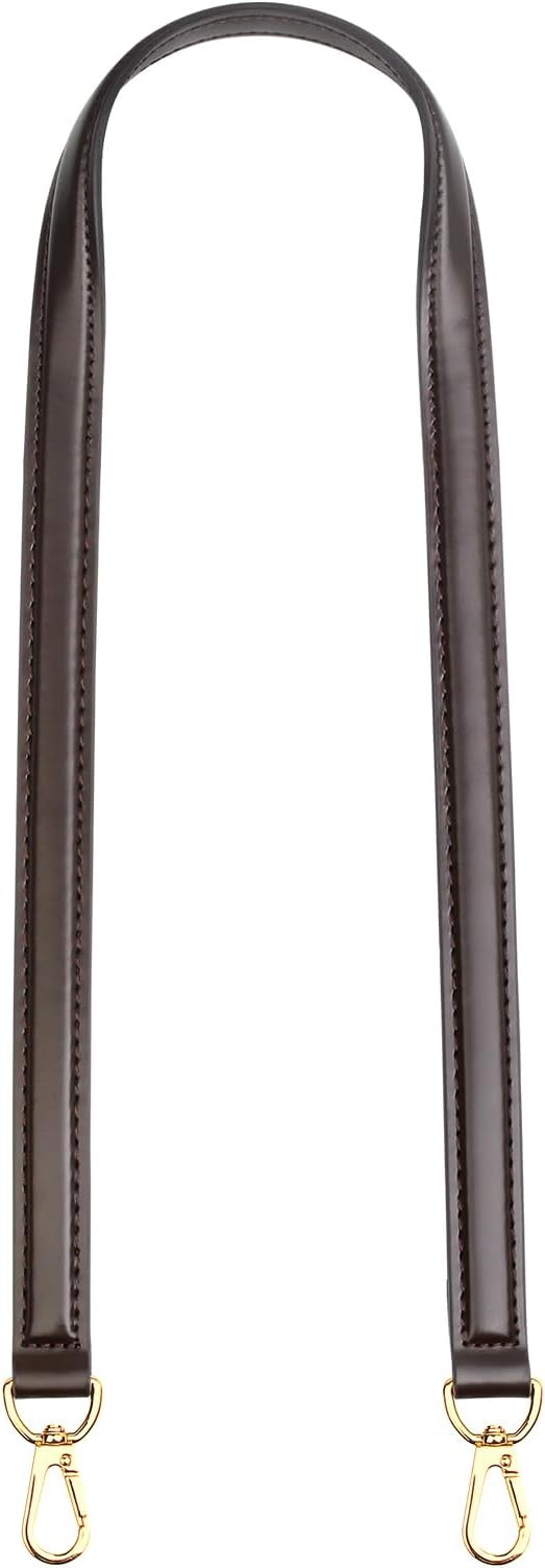 jiesinlov Vachetta Leather Straps Replacement Crossbody, Purse Shoulder Strap for Gracefull Bags (W0.7in,L47in-Coffee)
