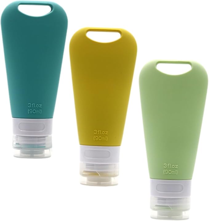 PRETYZOOM 9pcs Travel Bottles Toiletry Containers for Shampoo Conditioner Body Wash Lightweight Leak Design for Travel and Daily Use