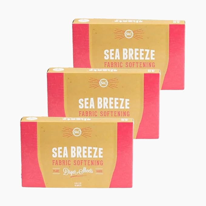 Sheets Laundry Club Bundle - 4 Pack Fresh Linen Detergent Sheets, 3 Pack Sea Breeze Dryer Sheets & 4 Pack Sea Breeze Scent Booster - New Liquidless Technology