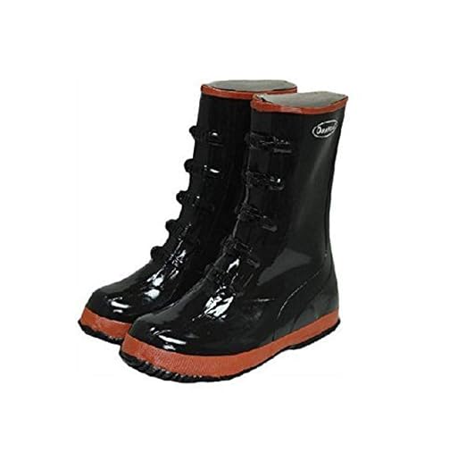 Liberty DuraWear Rubber Fabric Lined Protective Arctic Men's Boot with 5 Buckles, Size 13, Black