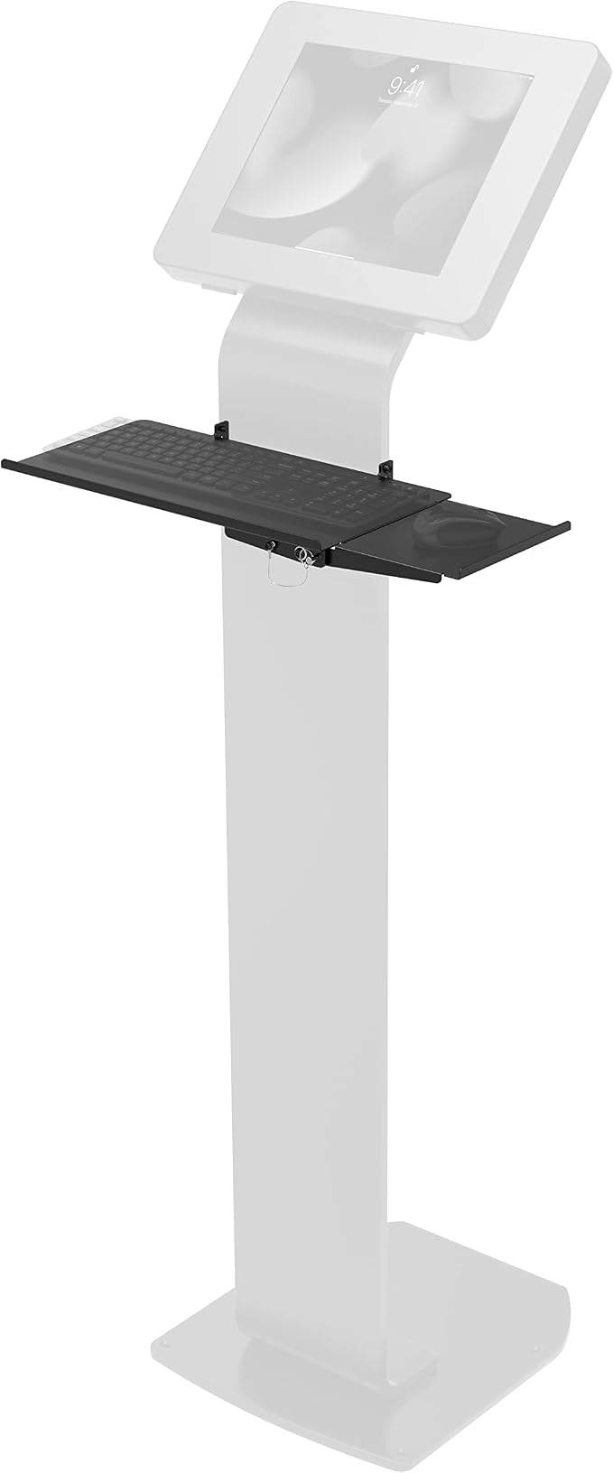 Add-on Keyboard Tray – CTA Add-on Keyboard Tray for Floor Stands & CTA Products – Black (ADD-KBTB)