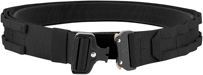KRYDEX Quick Release Rigger MOLLE Belt 1.75 Inch Inner & Outer Tactical Heavy Duty Belt