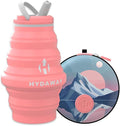 HYDAWAY Hydration Travel Pack - 17oz Collapsible Water Bottle with Flip-Top Lid and Protective Travel Case - BPA-Free, Leak-Resistant, and TSA-Friendly for Commuting, Hiking, and Traveling