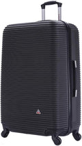 InUSA ROYAL Hardside Spinner Luggage with Ergonomic Handles | Spacious Travel Suitcase with Four Spinner Wheels and Studs | 32 Inch Extra Large Spinner Luggage | Black
