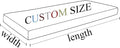 SAMTY Custom Size Waterproof Faux PU Leather Piano Bench Cushions with Ties for Kids Wooden Shoe Stool Pad