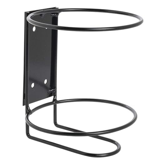 Hubert Black Wire Wall Mount Wipe/Sanitizer Holder - 6"Dia x 7"H