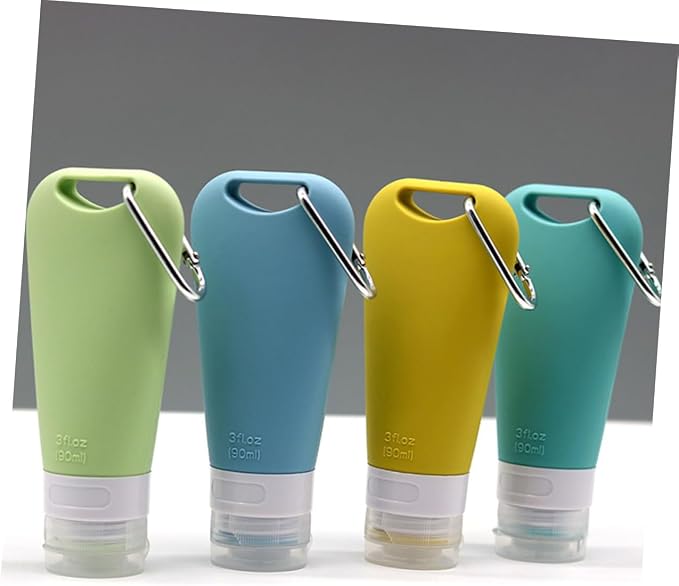 PRETYZOOM 9pcs Travel Bottles Toiletry Containers for Shampoo Conditioner Body Wash Lightweight Leak Design for Travel and Daily Use