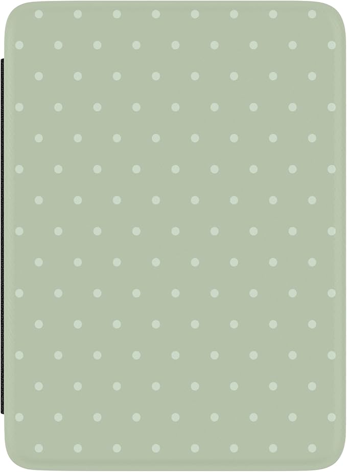 Casely Kindle Case | On the Dot | Green Polka Dot | Compatible with 7” Kindle Colorsoft and 7” Kindle Paperwhite (12th Gen 2024 Models)