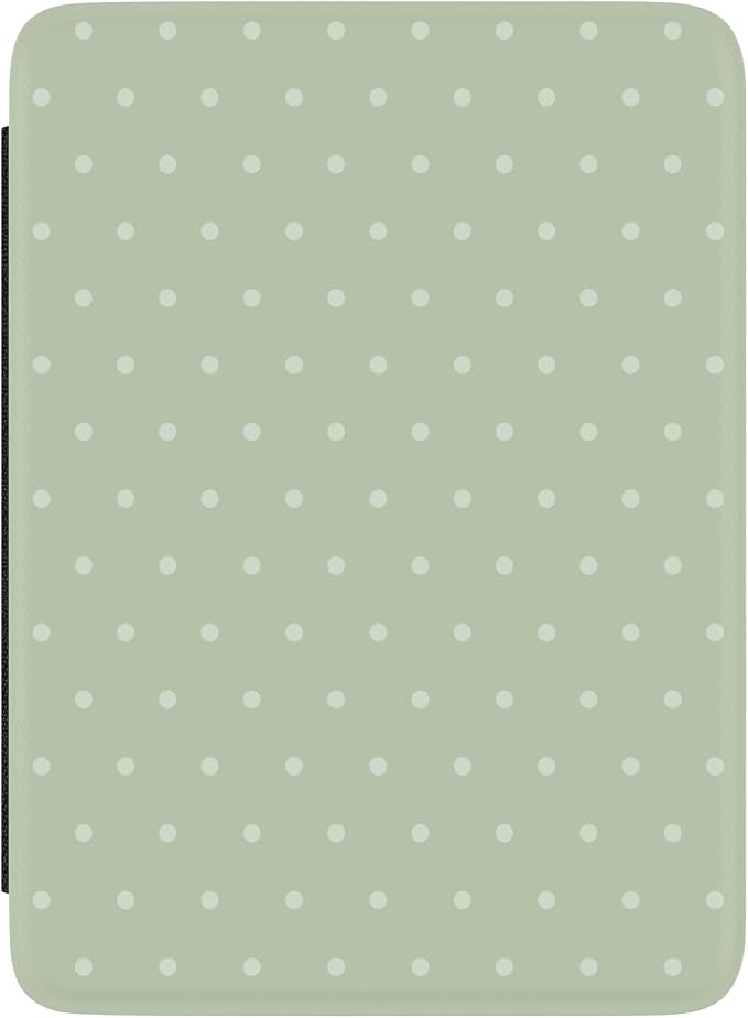 Casely 6" Kindle Case | On the Dot | Green Polka Dot | Compatible with 6-inch Amazon Kindle 2024/2022 (11th Generation)