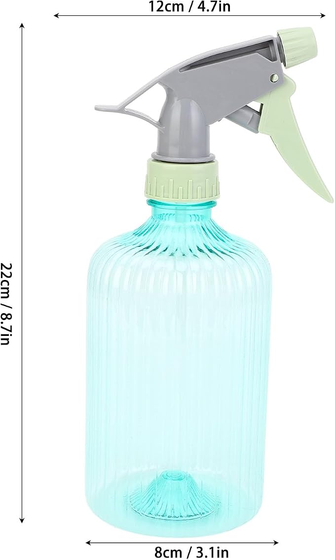 Hair Stylist Water Spray Bottle, Ultra Fine Mist Water Sprayer, 500ML Empty Hair Spray Bottle, Clear for Cleaning