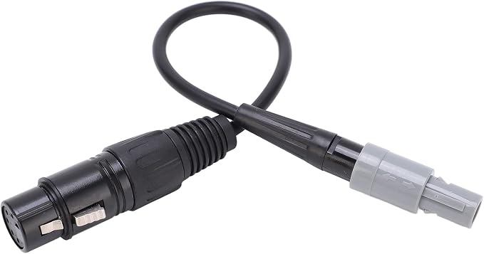 Aviation Headset Adapter 6pin to 5pin XLR High Density Sponge Helicopter Headset Adapter Shielded Wire Portable Lightweight for Aircraft Earphone Transfer ABS Sponge 30cm