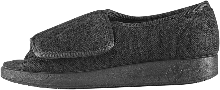 Silverts Women’s Adaptive Clothing Open Toe Shoes, Adjustable Wide Fit Sandals for Elderly, Nursing Home & Assisted Dressing