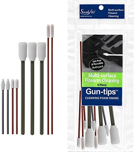 (24 Bag Case) 9-Piece Gun Cleaning Kits Swab-its Foam Swabs - Made in the USA