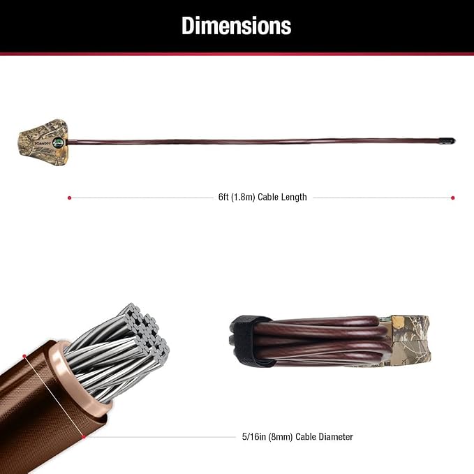 Master Lock Keyed Alike Python Trail Camera Adjustable Camouflage Cable Locks w/16 Keys, 8418KA-8 CAMO 8-Pack