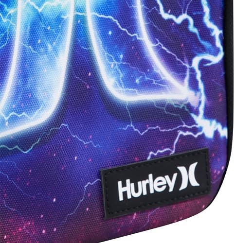 Hurley Unisex-Kids Graphic Backpack, Lightening, One Size