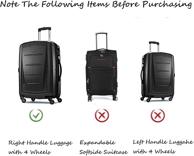 JZRSuitcase 24-inch Luggage Cover Protector Clear PVC Waterproof Suitcase Covers, Travel Luggage sleeves protective Tsa Approved