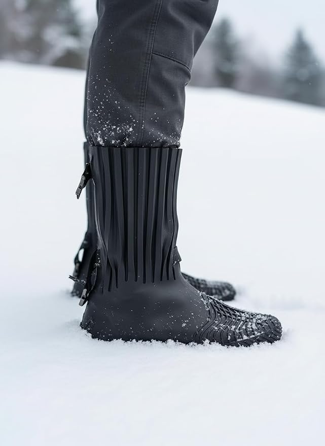 MUNK SAS Waterproof Latex Shoe Covers - Reusable Rain Boots Protectors with Anti-Slip Sole for Motorcycles, Hiking, Mud and Outdoor Use