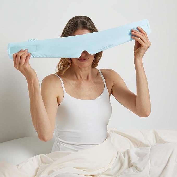 Aeris™ Cooling Sleep Mask for Hot Sleepers, Blocks Light, Reduces Puffiness, Adjustable Eye Mask for Travel, Men and Women, Ultra-Soft and Lightweight
