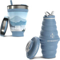 HYDAWAY Getaway Bundle - 25oz Collapsible Water Bottle and 16oz Collapsible Insulated Tumbler - BPA-Free, Leak-Resistant, Reusable Drinkware Set for Travel, Hiking, and Daily Commutes