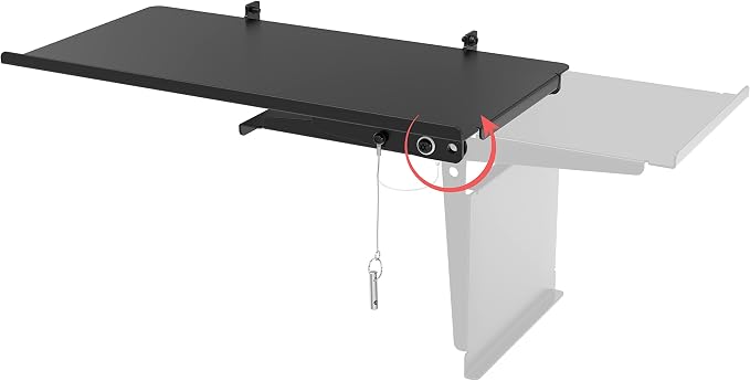 Add-on Keyboard Tray – CTA Add-on Keyboard Tray for Floor Stands & CTA Products – Black (ADD-KBTB)