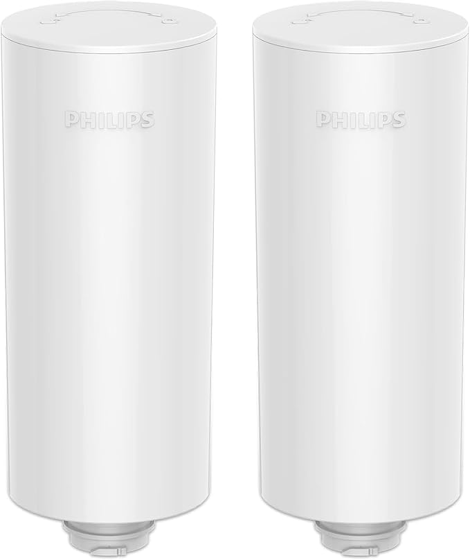 PHILIPS 2 Pack Plus Filter Cartridges ADD566, Replacement Filter Cartridges for Instant Water Filter Pitcher ADD5902 ADD5903 ADD5912 ADD5913,Reduces 46 impurities & 99% of Lead,1 Filter for 3 Months