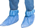 Tronex Spunbond Fluid Resistant Ankle High Disposable Shoe Covers Non Skid (150, Unisize)