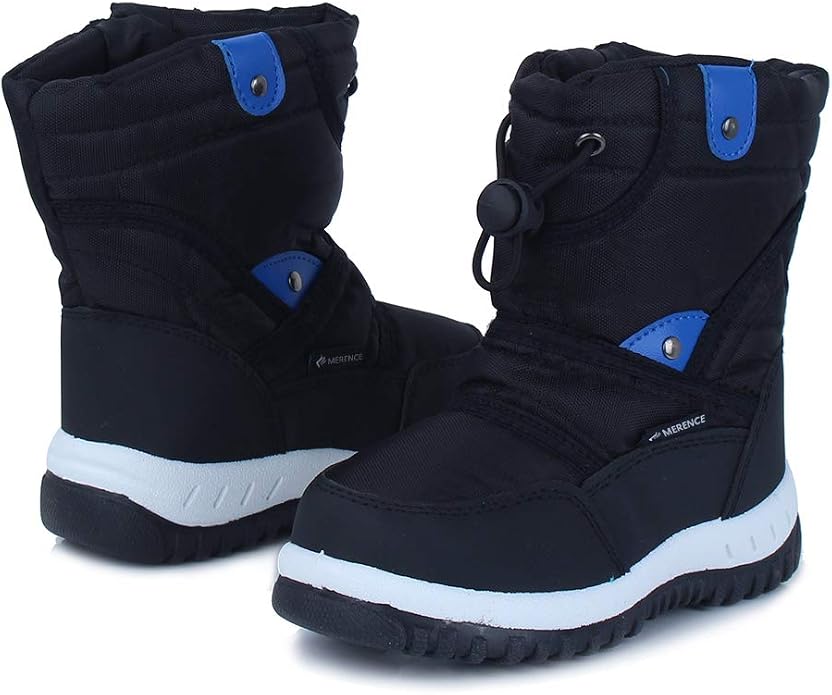 CIOR Winter Snow Boots for Boy and Girl Outdoor Waterproof with Fur Lined(Toddler/Little Kids)