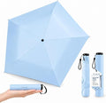 Japan Pencil Umbrella, Japanese Ultra Light Mini Travel Umbrella with Upf 50+ Sun Protection, Compact Folding Pocket Parasol for Rain, Backpack, Handbag, Commute, Beach, Hiking, Outdoor Use