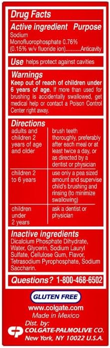 Colgate Cavity Protection Toothpaste, Creat Regular Flavor, Travel Size 1 oz (28g) - Pack of 10