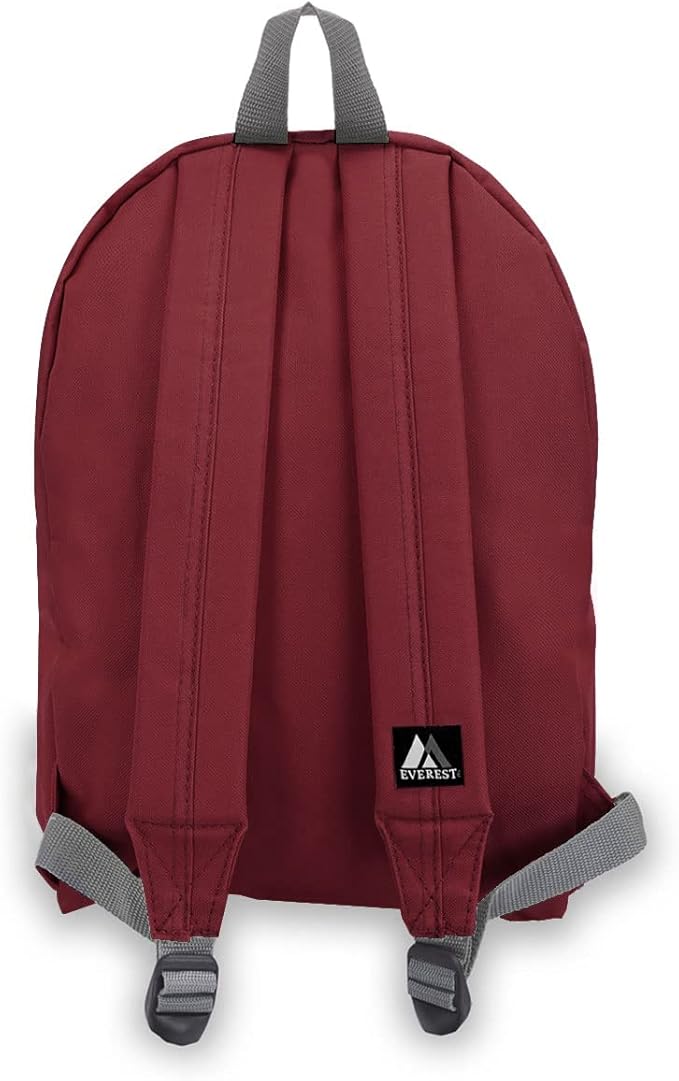 Everest Basic Backpack, Burgundy, One Size
