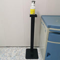 LXLZYXSF Restroom Portable Soap Dispenser Floor Stand Hand Sanitizer Dispenser Holder Foot Pedal Operated, with Adjustable Height Tray, School Malls Restaurant