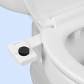 TUSHY NEW Fresh Dual Nozzle Cool Water Bidet: Ultra Slim Toilet Seat Attachment with Luxury 2 in 1 Front & Rear, Self-Cleaning, 180º Clean, (DIY Install, 10 Minutes), Non-Electric, Matte Black Knob