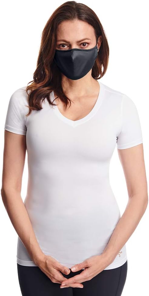 Tommie Copper Community Wear Face Masks I Double Lined, Copper Infused, Ear Straps & Nose Wire, Face Covering (Pack of 2)