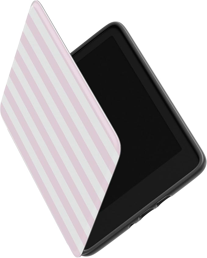 Casely Kindle Case | Sunday Best | Pink Stripes | Compatible with 7” Kindle Colorsoft and 7” Kindle Paperwhite (12th Gen 2024 Models)