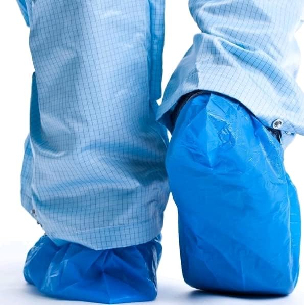 QIANSOU 100 Pack Disposable Shoe Covers Durable Waterproof Shoe Covers for Indoor
