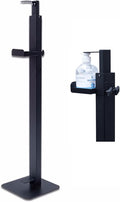 Hand Sanitizer Dispenser Stand, Black Freestanding Touchless Foot Pedal Activated Stand, Sanitizer Station for Home, Hotels, Commercial