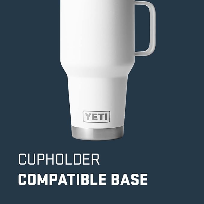 YETI Rambler 30 oz Travel Mug, Stainless Steel, Vacuum Insulated with Stronghold Lid