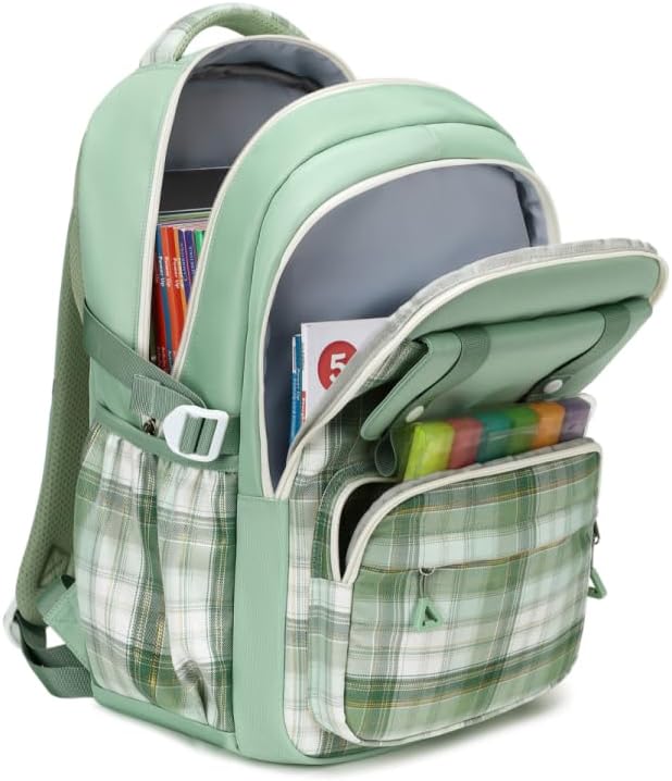 MUSEVOS Girls Backpack, Elementary Middle School Backpack, Large Capacity Kids Bookbag