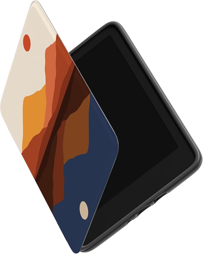 Casely Kindle Case | Opposites Attract | Day & Night Mountains | Compatible with 7" Kindle Colorsoft and 7" Kindle Paperwhite (12th Gen)