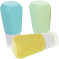 Cabilock 9pcs Travel Squeeze Bottles Set Refillable Silicone Containers for Shampoo Conditioner and Lotion Versatile Toiletry Travel Essentials Random Colors