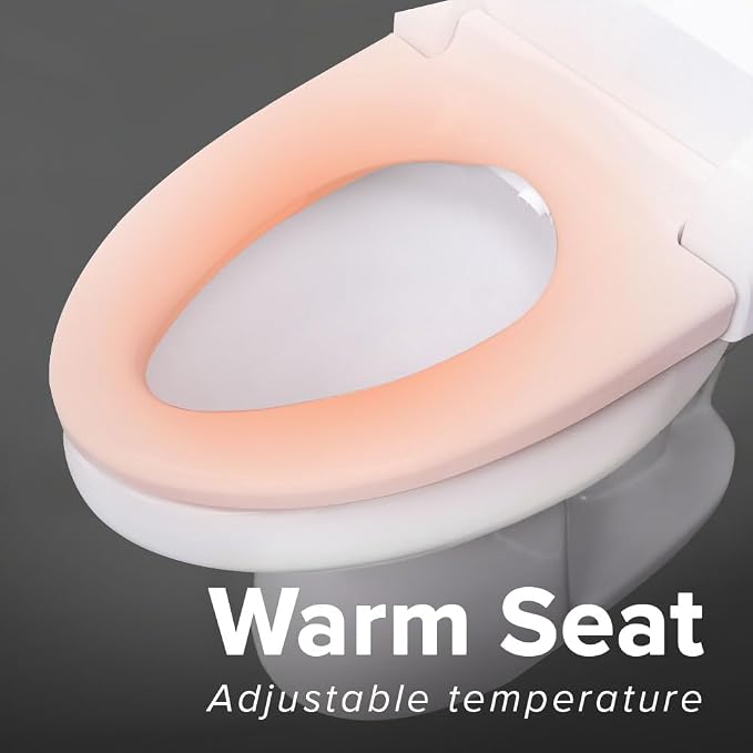 SmartBidet® SB-2000 Smart Bidet Electric Bidet Toilet Seat with Heated Seat, Warm Water, Air Dryer – Side Control Panel, Elongated